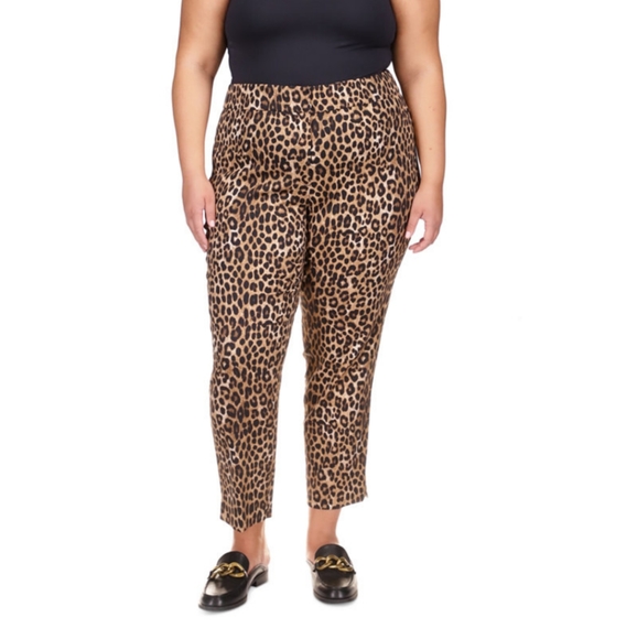 MICHAEL Michael Kors leopard print ankle pants 20w BNWT - Picture 1 of 3